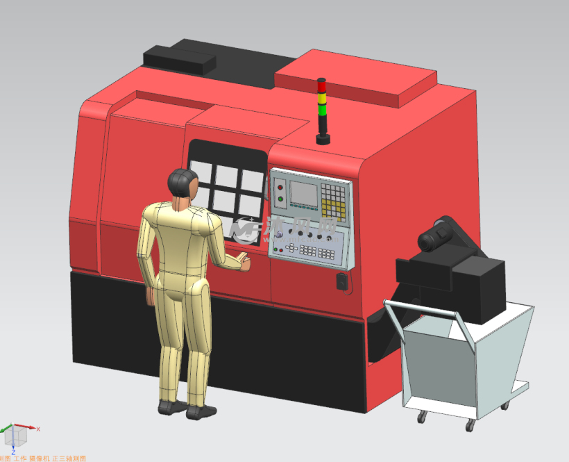 数控车床 机床 cnc 加工中心 精细模型 体积小 适合做方案