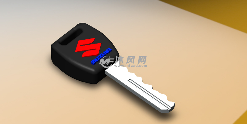 铃木车钥匙模型设计 - solidworks生活用品类模