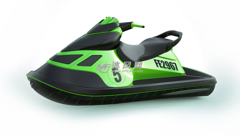 喷射式摩托飞艇模型设计 - solidworks交通工具