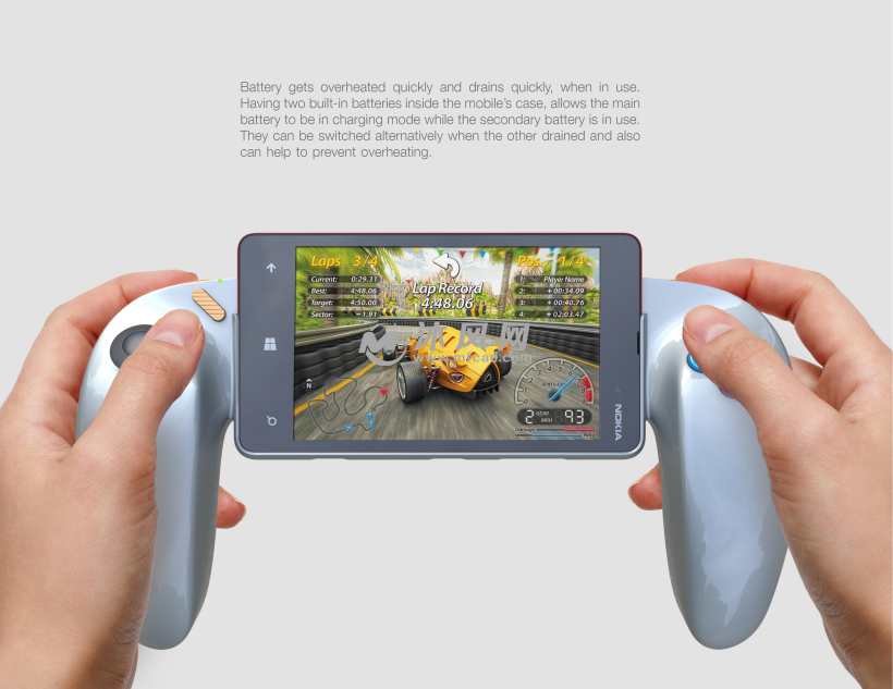 手机搭配的游戏手柄设计 - solidworks生活用品