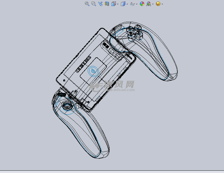 手机搭配的游戏手柄设计 - solidworks生活用品