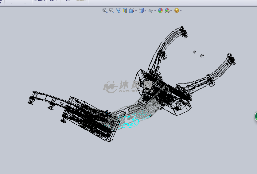 2爪的机械抓手设计模型 - solidworks机械设备模型