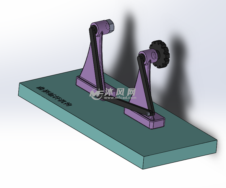 曲柄摇杆机构(包含运动仿真) - solidworks机械设备模型下载 - 沐风