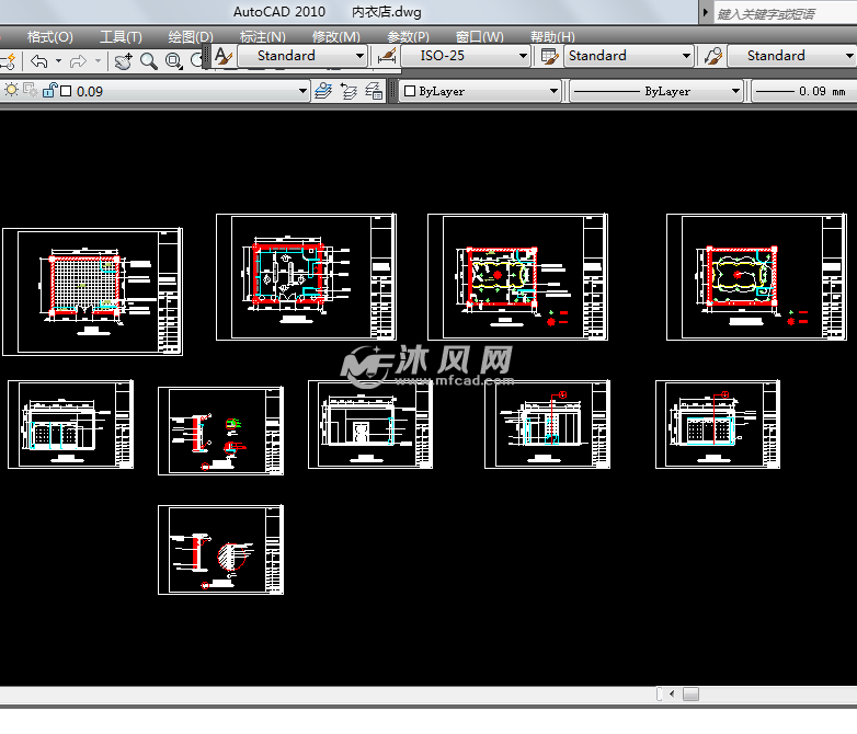 内衣店cad_内衣店(2)