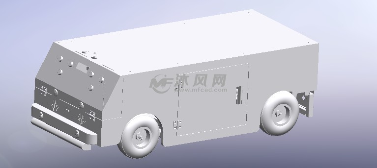 AGV小车,移动搬运机器人 - ProE交通工具类模