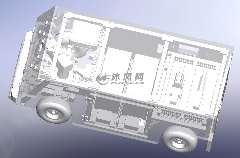 AGV小车,移动搬运机器人 - ProE交通工具类模