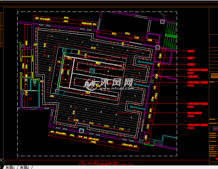 画廊\/画室CAD设计施工图 - cad其它商业综合建