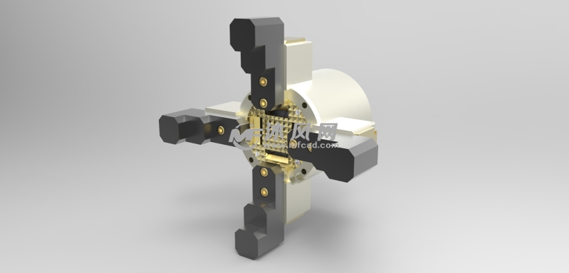 四爪卡盘设计模型 - solidworks机械设备模型下