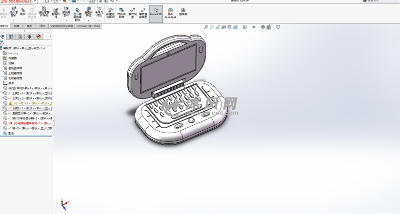英语单词学习机 - solidworks办公用品模型下载