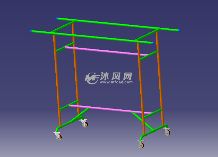 晒衣架整体结构