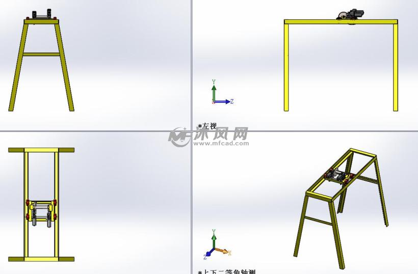 工厂自制行车SW模型