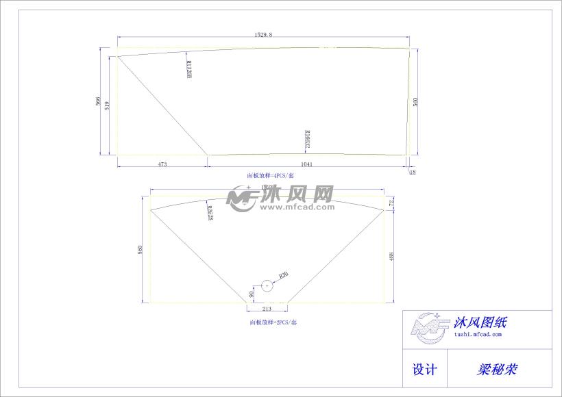 三套模型议台木工CAD船型v模型台面图纸图纸木工图片