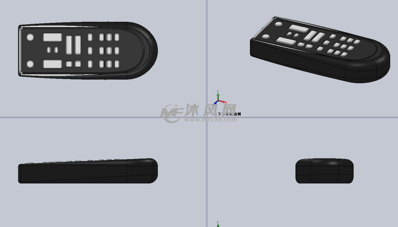 三星遥控器模型设计图