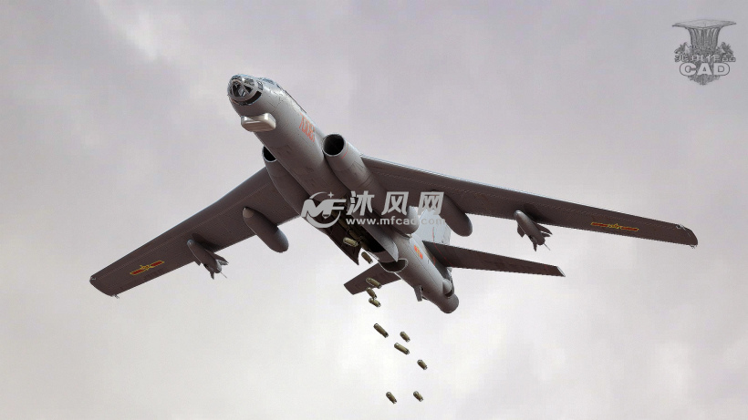 国产轰炸机H6 AUTOCAD模型文件 - autocad交