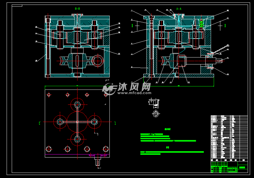 六角内螺纹套注塑成型模具