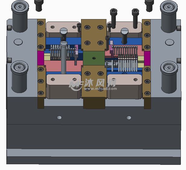 一款连接器的模具图