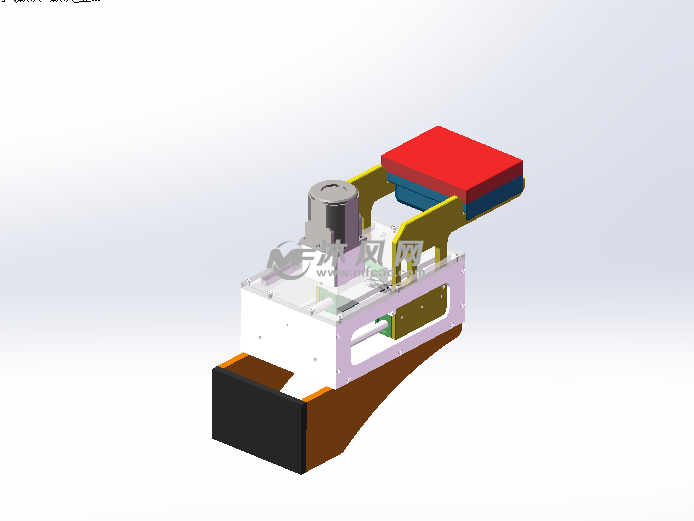 冲击吸收凝胶减震材料的使用示例模型 - solidw