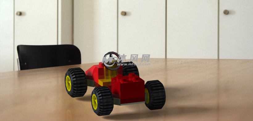 乐高小汽车模型 - solidworks玩具公仔类模型下