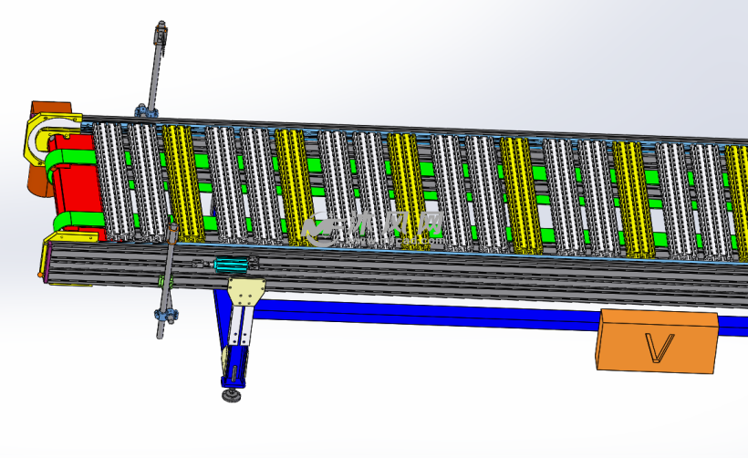 传送线设备模型 - solidworks机械设备模型下载