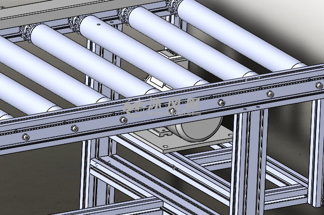 模型输送机辊筒-solidworks机械设备男童下载模型春款牛仔裤图片