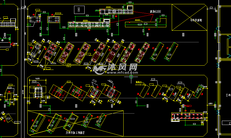 某车间设备工艺布置图 其他autocad机械图纸 沐风图纸