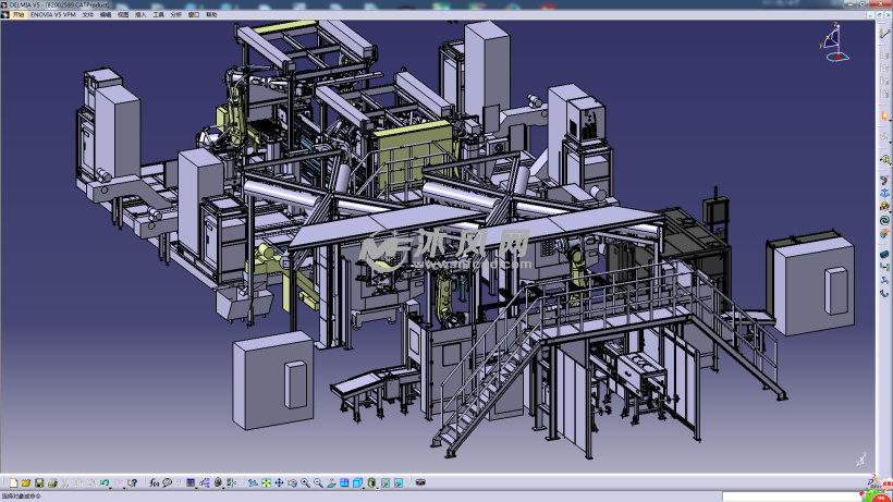 一套详细的发动机气缸自动化生产总线设计模型