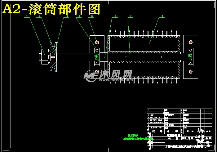 小型水稻脱粒机结构设计【半喂入式】【稻谷】【轴流滚筒式脱粒装置】