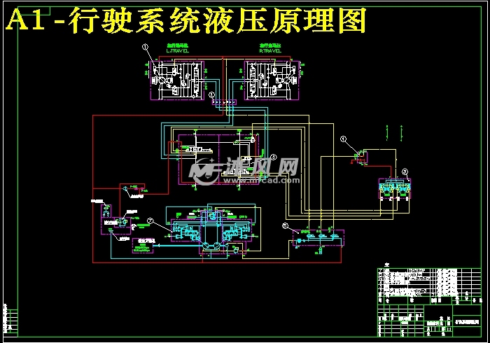 小型挖掘机底盘行驶液压系统设计【行走机构履带式】