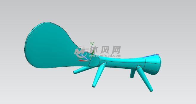 创意饭勺子模型 - UG生活用品类模型下载 - 沐