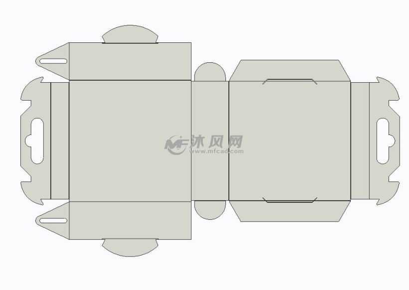 包装盒展开图