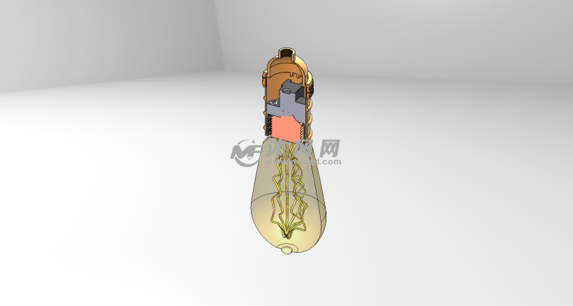 st64老式LED灯泡(60瓦) - solidworks生活用品