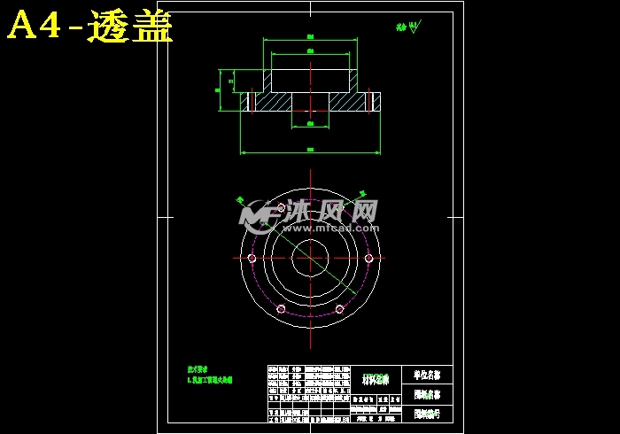 透盖