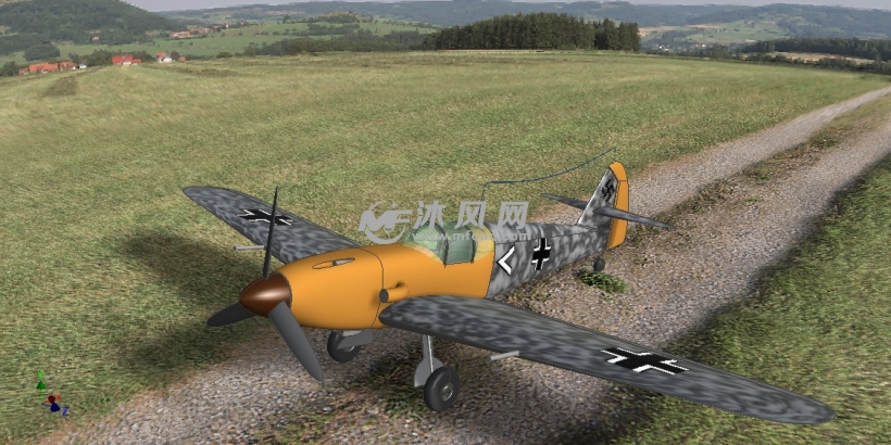 梅塞施密特飞机设计模型 - solidworks玩具公仔