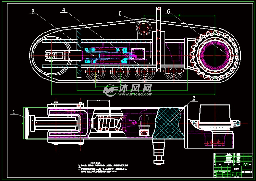 狭窄空间运输机械之橡胶履带行走机构的设计 - 其它机械类 - 沐风图纸