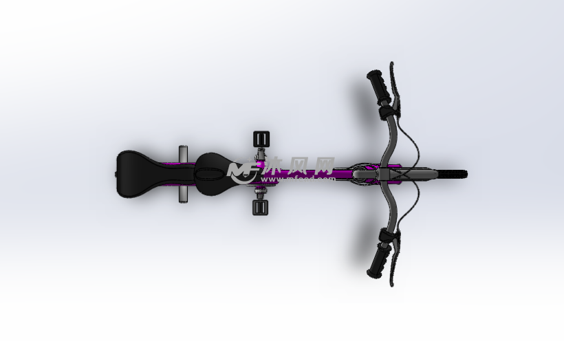 双人情侣自行车SW模型 - solidworks生活用品