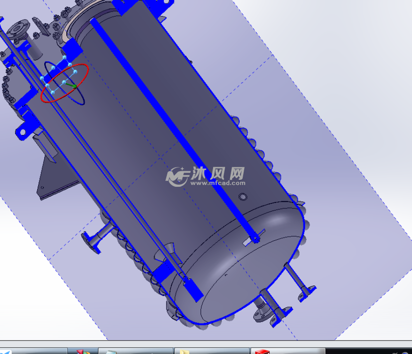 可加热带搅拌碳钢化学反应罐容器模型