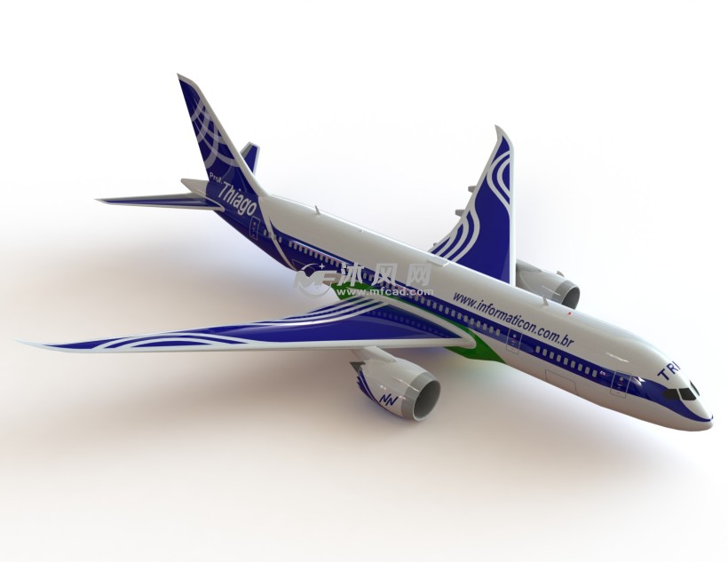 大型客机模型图纸sw