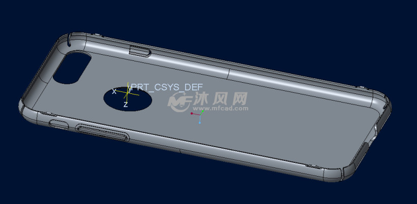 全参数苹果7-plus手机壳模型 - Proe数码产品类