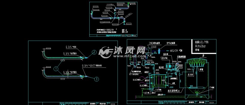 显示屏高压清洗机(洗屏机)技术图纸