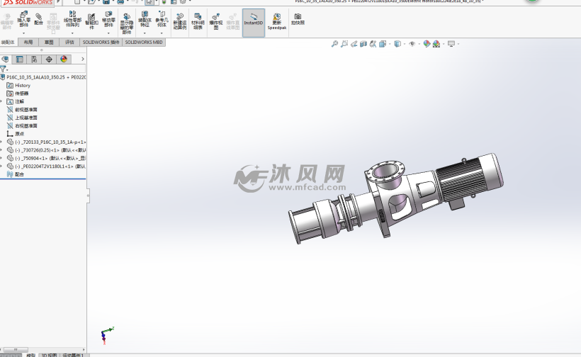 一款轴流泵模型