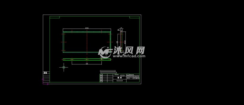 双面水帘柜技术图纸