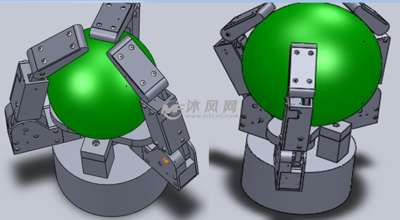 多臂采摘机器人的初步设计——采摘手的设计【含solidworks 仿真】