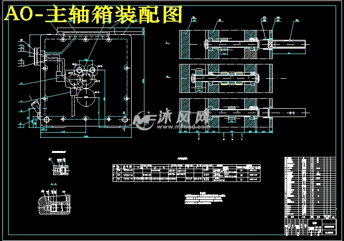 主轴箱装配图