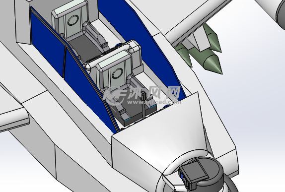 二级防卫直升战机模型