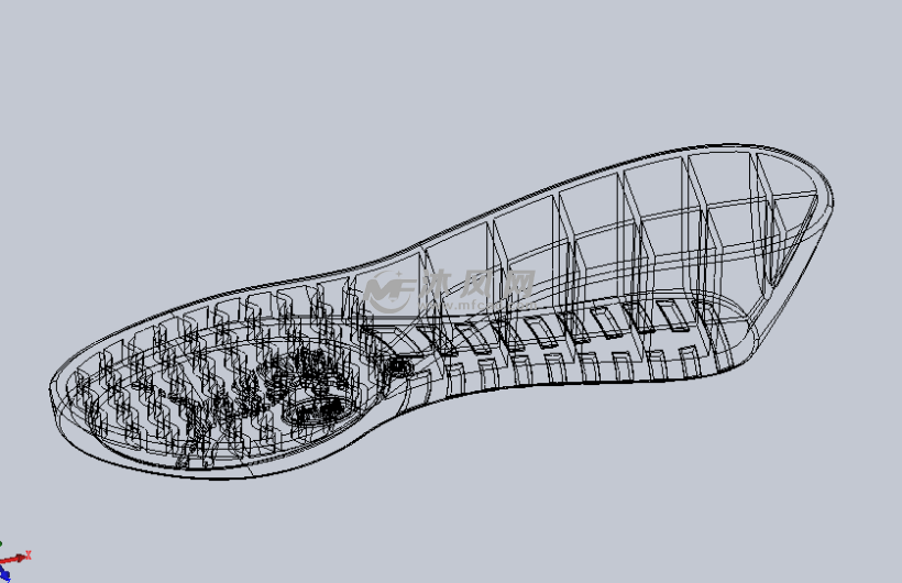 男士增高鞋垫设计模型 - solidworks生活用品类