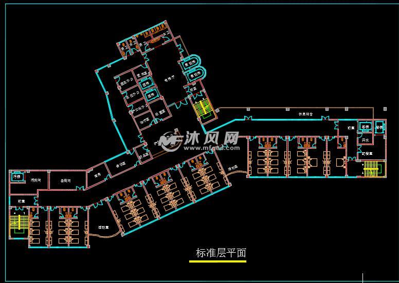 长沙某医院方案平面图