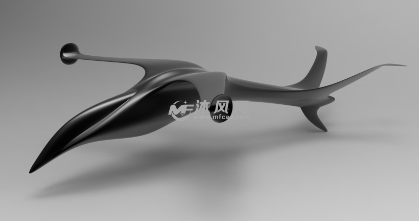 燕子无人机概念模型 - solidworks交通工具模型