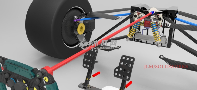 f1方程式赛车-完整机构非普通模型-车架