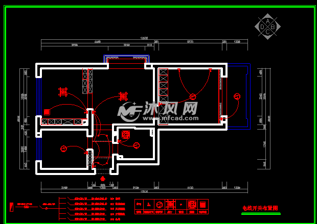 电线开关布置图