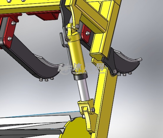 农业机械悬挂犁模型 - solidworks机械设备模型